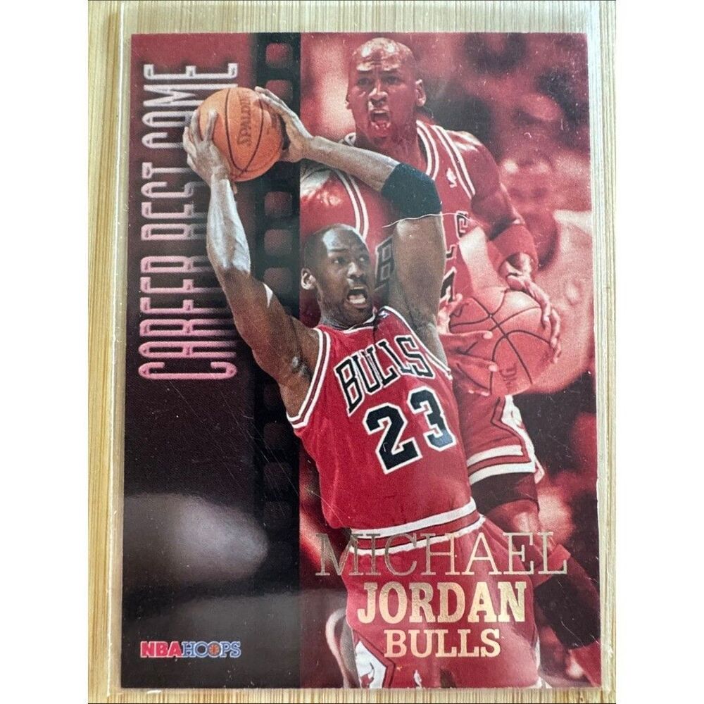 NBA Hoops Michael Jordan Red Bulls Trading Card Career Best Game #335